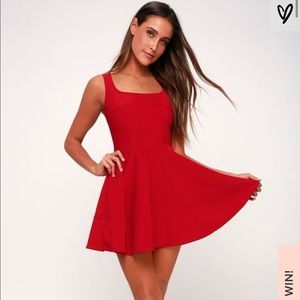 Lulu’s red dress